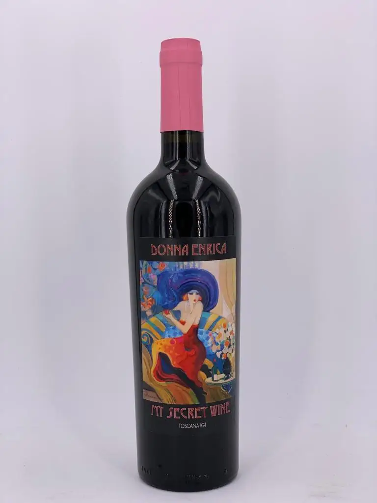 Тоскана, итальянское красное вино, секретное вино, тосканское красное вино, произведено с виноградом Cabernet Sauvignon sanджоese Merlot и Shiraz