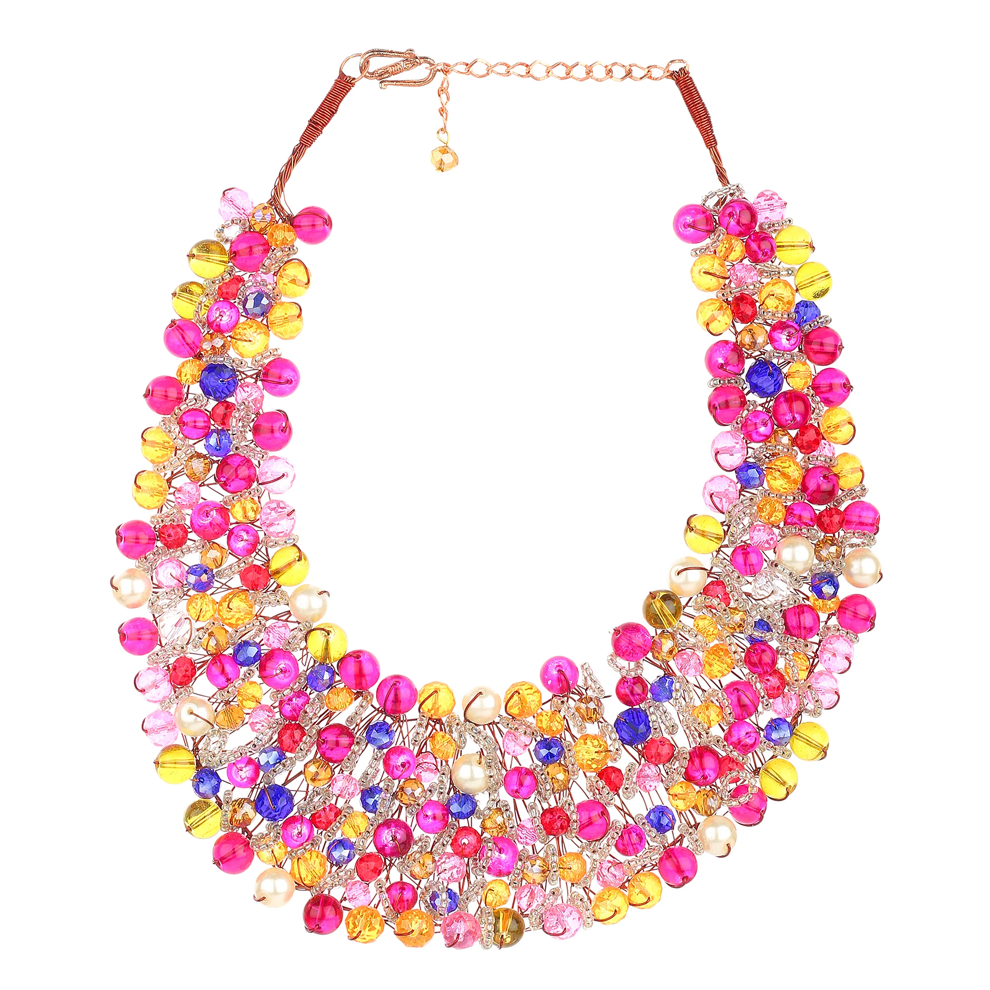 Fancy Statement Necklace Charm Trendy Necklace Fashion Accessories Choker Bib Necklace for  Women Fashion Accessories