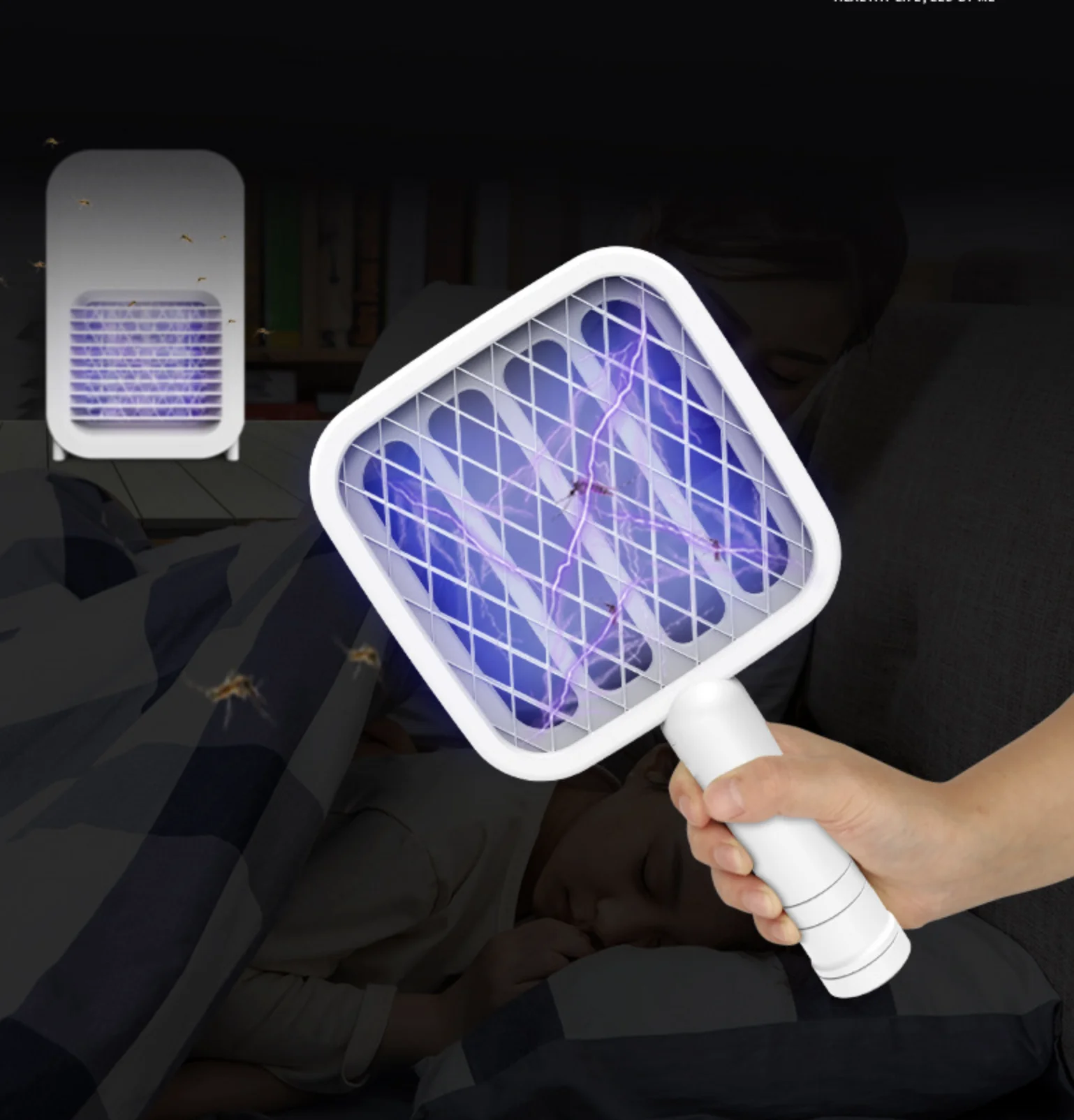 
USB 2 In One Multiple Mosquito swatter + Mosquito killer Lamp 