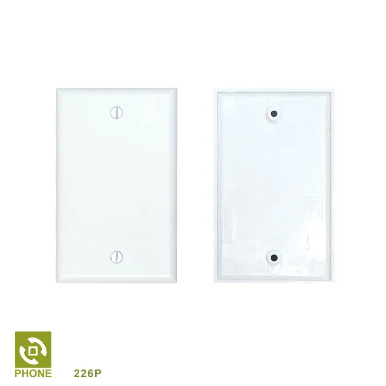 Пустая двойная банда пластиковая настенная пластина для нас