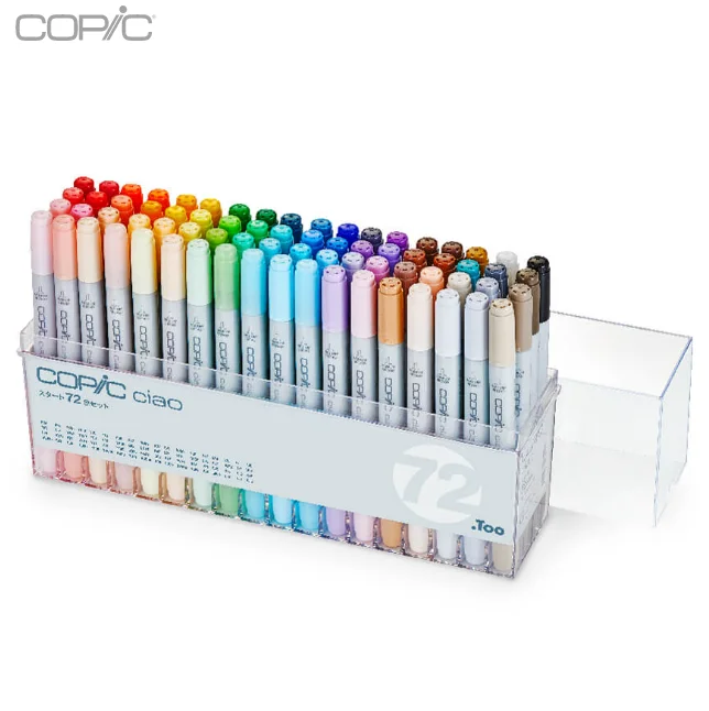 Copic alcohol-based twin tip art markers made in Japan