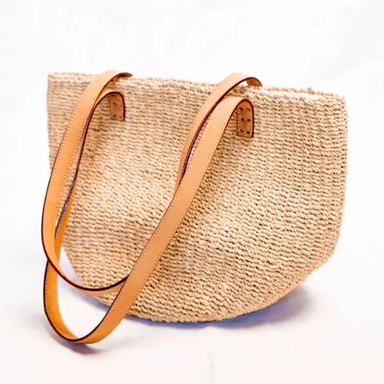 Плетеная женская сумка через плечо кожаные ручки из Вьетнама оптовая продажа