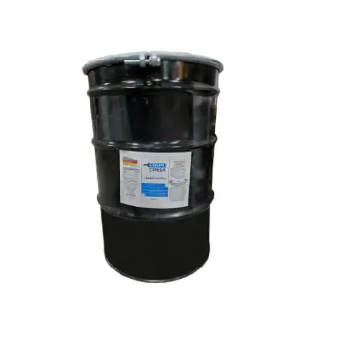 
55 Gallon Drum Black Automotive Undercoating With Rust Inhibitor Wax Base Used Applicator Gun And Air Supply 