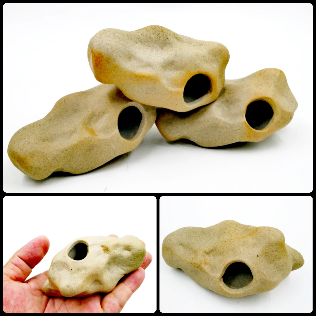 Ceramic Aquarium Decoration  Stone Glowing Comfortable Fish Tank Landscape Accessories Beta Fish to Rest Breed