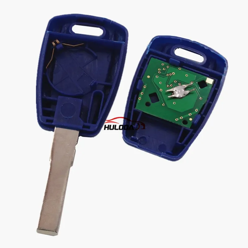 For Fiat Fir 114 and Punto 188 1 Button remote key with 434mhz in blue color, programmed by Zedfull with SIP22 blade