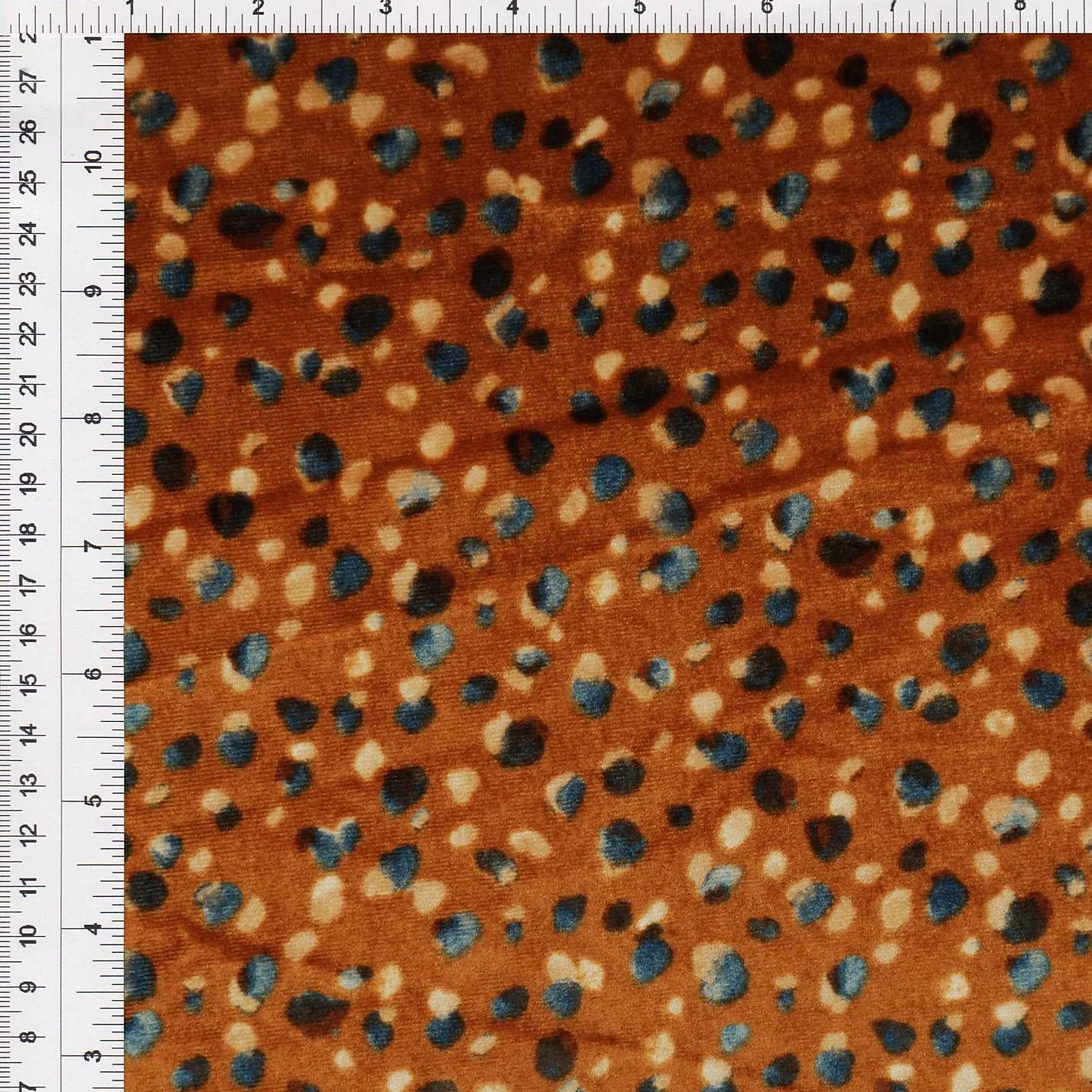 Polyester spandex velvet print