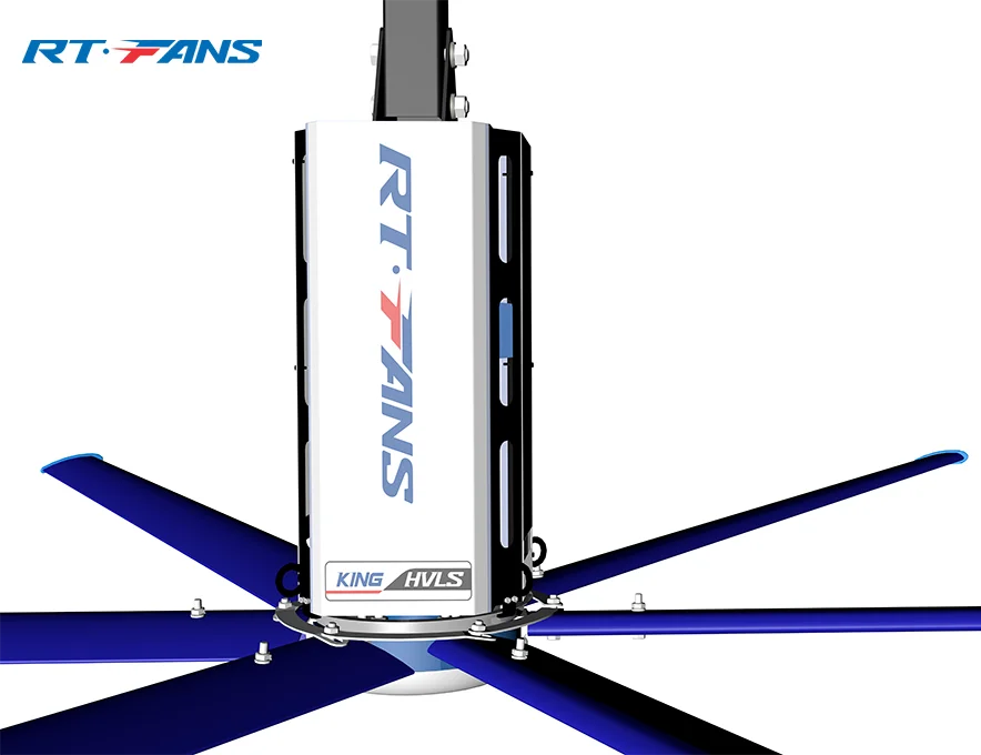 RTFANS hvls with  6 blades used for thailand industrial factory warehouse and gym big ceiling fans