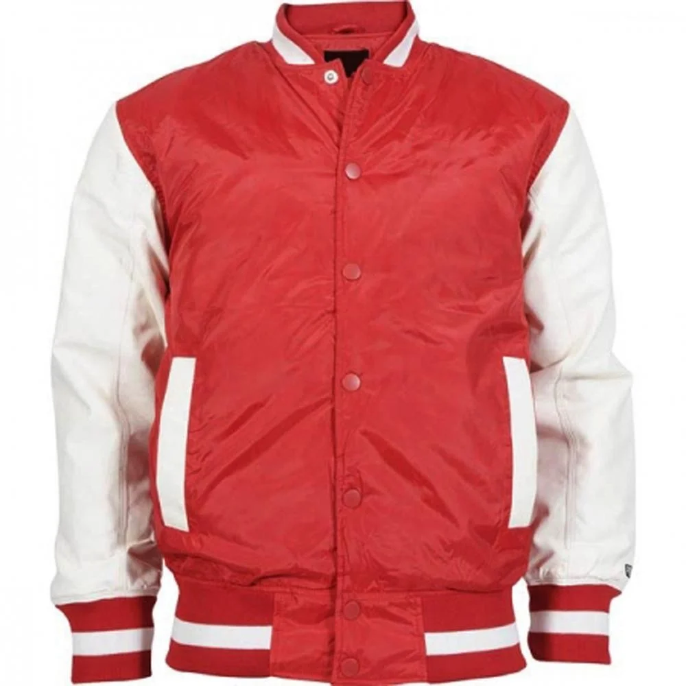 Wholesale Custom Green Satin Varsity Jacket Baseball Varsity Bomber Jacket