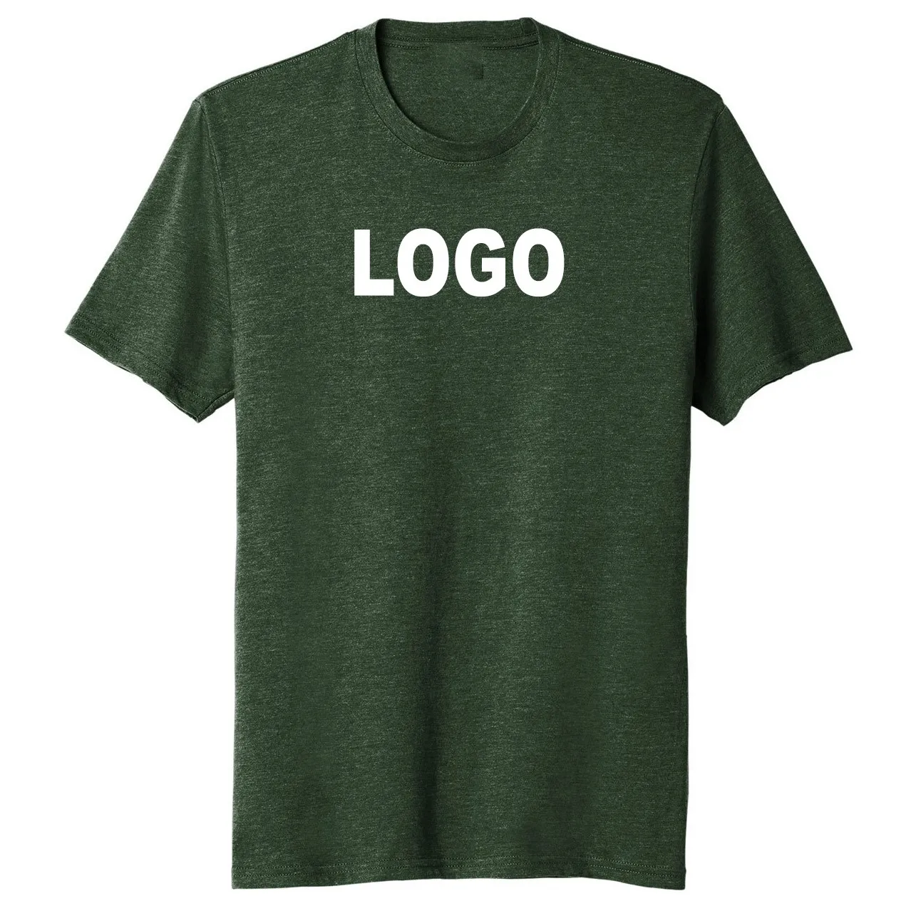 
OEM оптовая продажа футболок для мужчин Заводская махровая ткань из спандекса/полиэстера тип High Street мода мужские футболки 