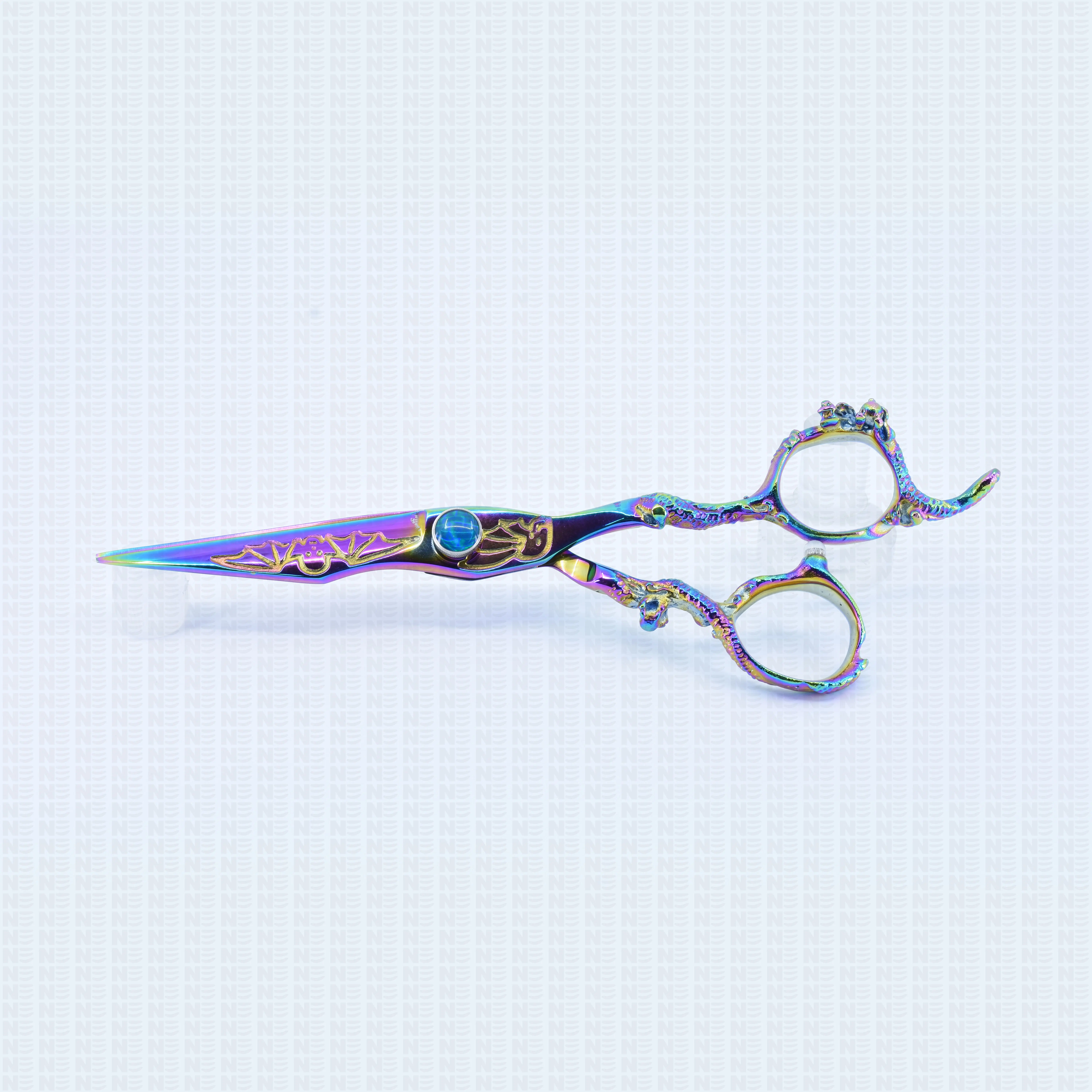 
Rainbow Color Barber Scissor for Professional Use /High Quality Hairs Care and Styling by Niobium Enterprises 