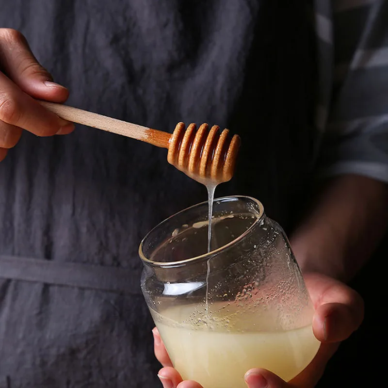 Long Wooden Honey Dipper