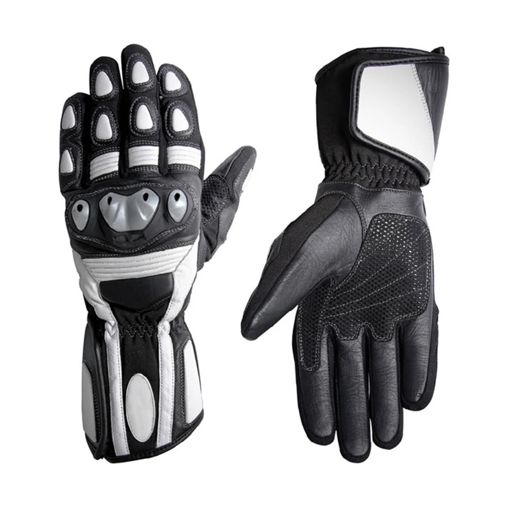 
 Модные гоночные перчатки Кожаные Мотоциклетные Перчатки с защитой перчатки для байкеров с высоким качеством кожа перчатки  