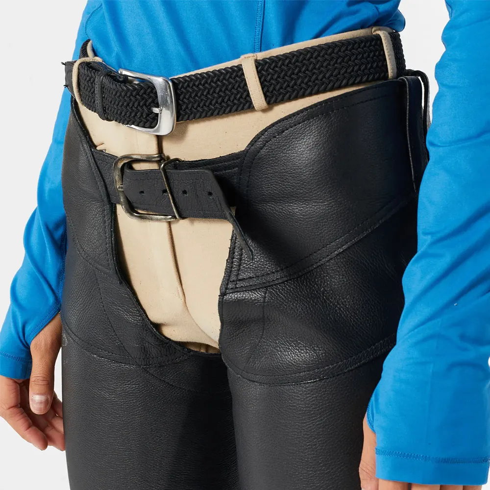 Custom Design Horse Riding Chaps Cowhide Gaiter Half Chaps with Elasticated Panel for Men and Women