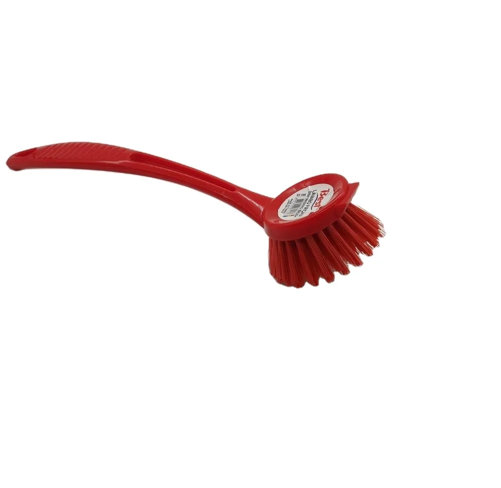 Colourful High Quality Plastic Factory Supply Dish Washing Brush Pet Filament Scrub Cleaning Brush