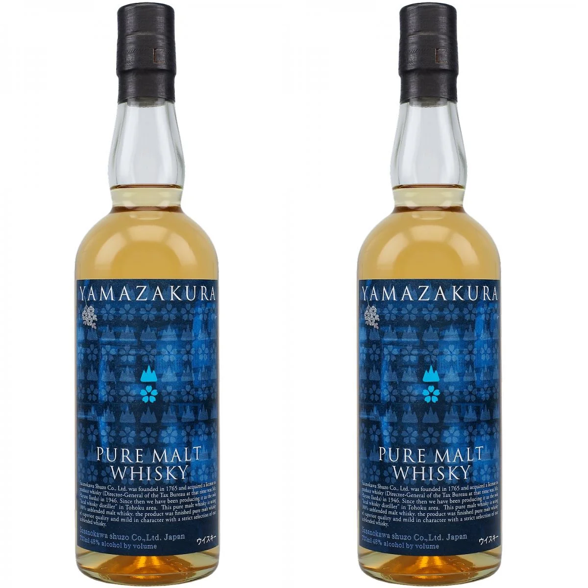 Single Malt Alcohol Beverages Distilled Premium Quality Bottle Packaging Yamazakura Pure Malt 700ml Whisky From Japan
