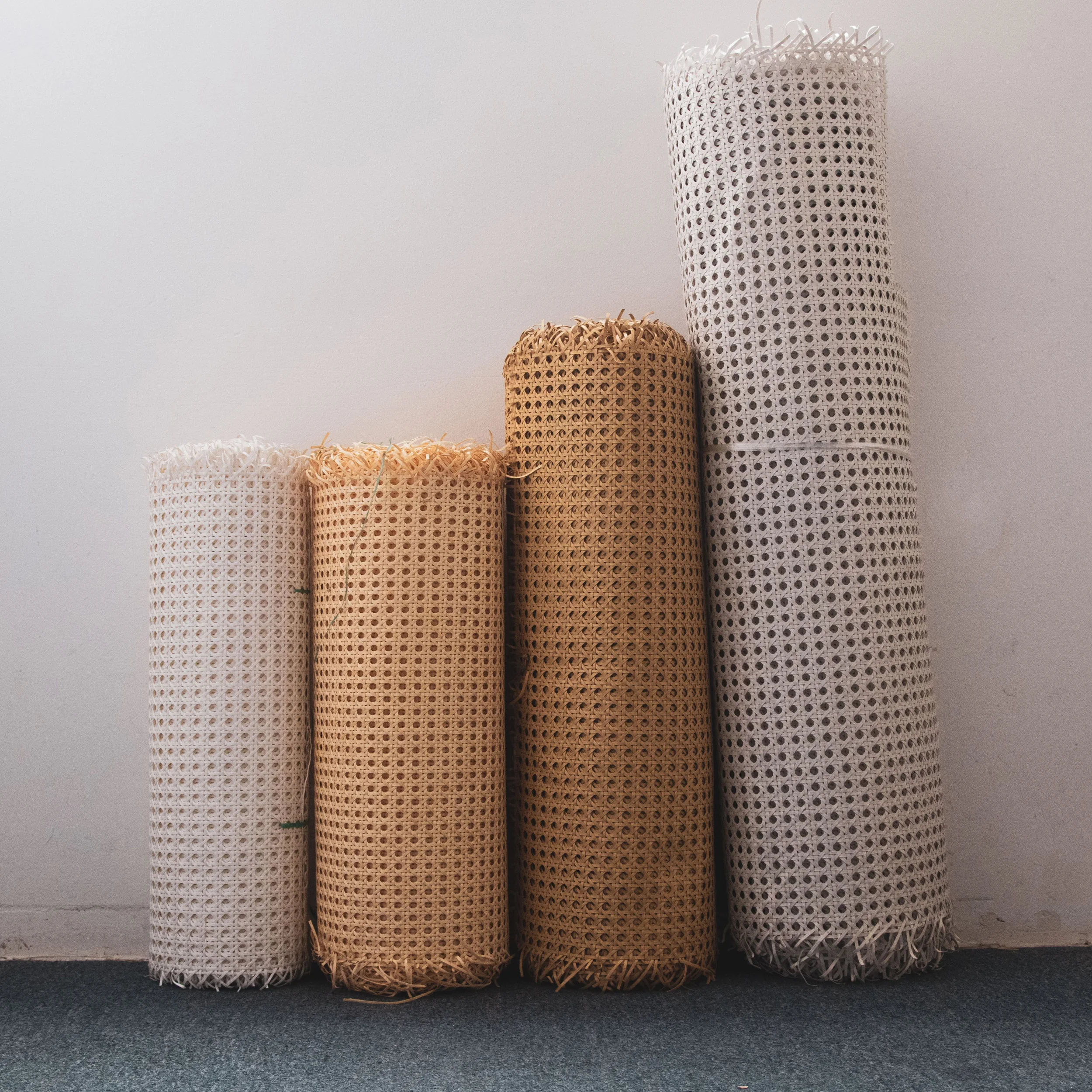 Premium environmental products Plastic Mesh Rattan Cane Webbing Roll with Factory price Fast delivery from factory in Viet Nam