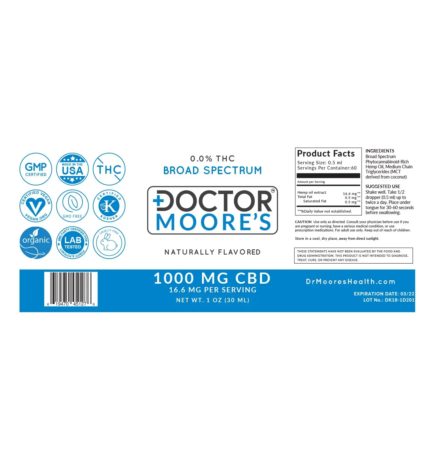  1000 мг богатые ингредиенты на основе КБР/КБГ органически Выращенный экстракт конопли настойка