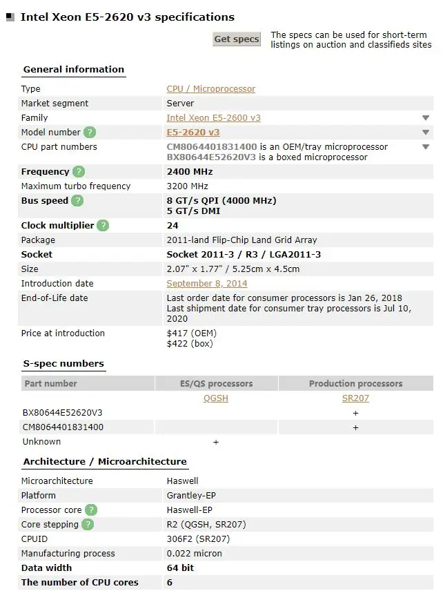 Бесплатная доставка б/у Оригинал Intel Ксеон E5-2620 V3 LGA2011 E5 2620V3 LGA 2011 процессор Количество ядер процессора для X99 материнская