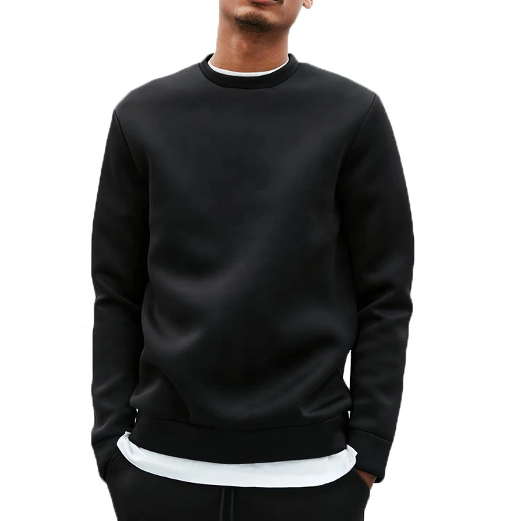  Пуловер контрастных цветов мужская хлопковая флисовая толстовка без капюшона Двухцветная Толстовка