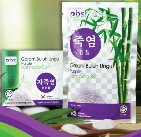 Purple Bamboo Salt From Korea Natural Roasted 9 Times Good For Health Cooking Can Be Use As Natural Exfoliants For Your Skin