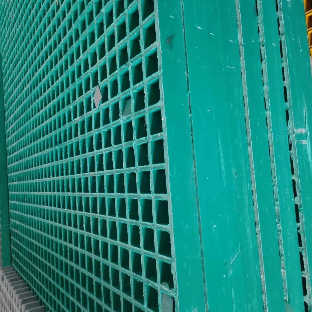 Customized Thick Anti-slip Acid Resistant Molded Composite Grating FRP Green