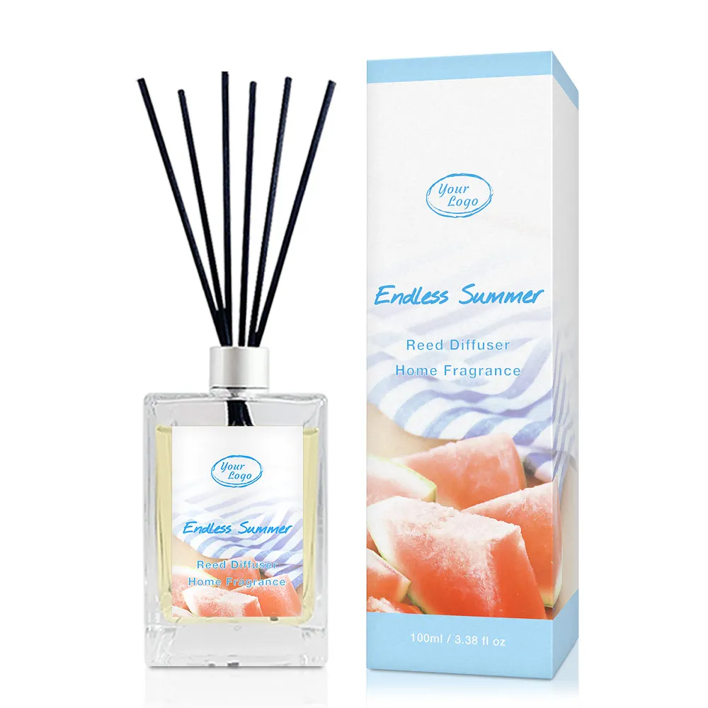 Natural Senteur Maison Aroma Oil Diffuser Black Rattan Sticks Custom Logo Fragrance