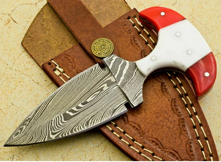 Охотничий нож ручной работы с фиксированным лезвием