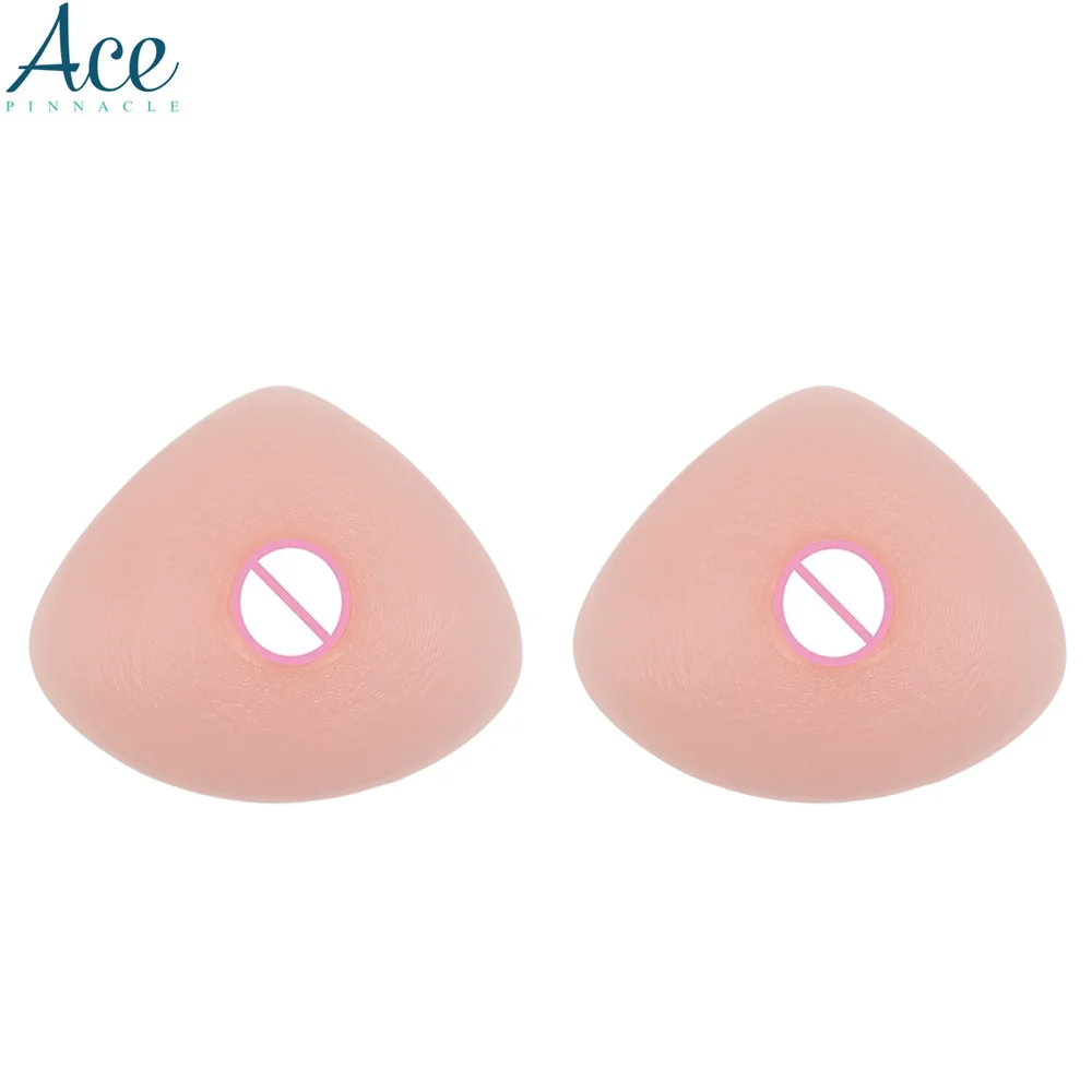 Высокое качество, сертификат, телесные самоклеящиеся треугольные груди 700 г, большие груди для мастэктомии