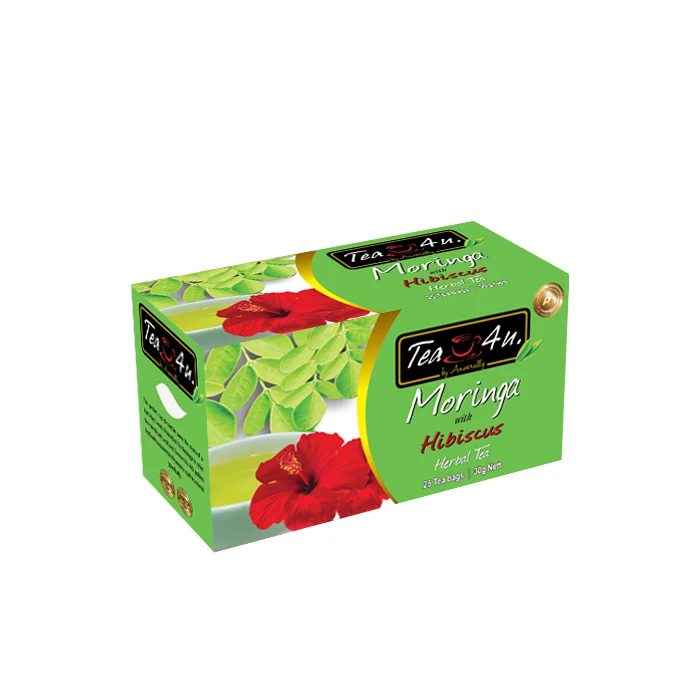 Tea4U Moringa Hibiscus Flavoured 25 Tea Bags