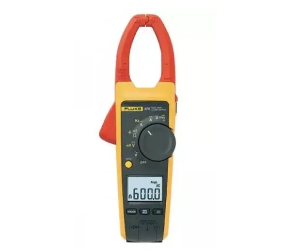 Оригинальный цифровой зажим Fluke 375 True RMS AC/DC с измерением частоты и сертификатом калибровки NIST