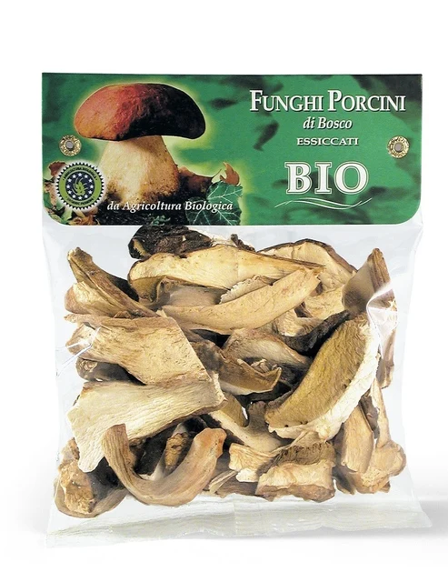 PORCINI-органические сушеные грибы PORCINI Премиум-качества Сделано в Италии 20 г для экспорта диких 0 02 КГ сушеных плодов