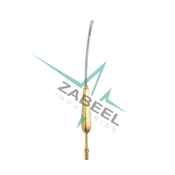 Endoscopic Forehead Suction Elevator Half Curved 23.5 cm