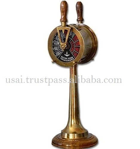 Antique Nautical Brass Ship Engine Telegraph 18 Inch,Also a Maritime Decor Gift Item Collectible Vintage Ship Telegraph