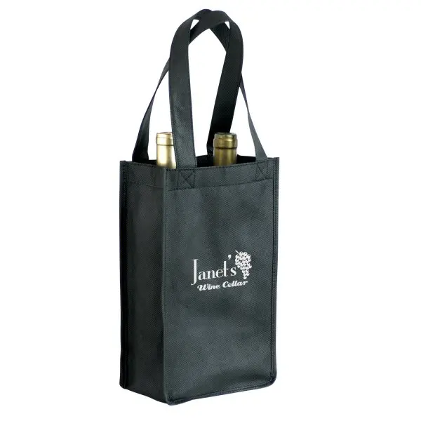 2024  Wine Bag 4 To 6 Bottles Holders High Quality Luxury Custom Logo Printed Eco Friendly Reusable Material