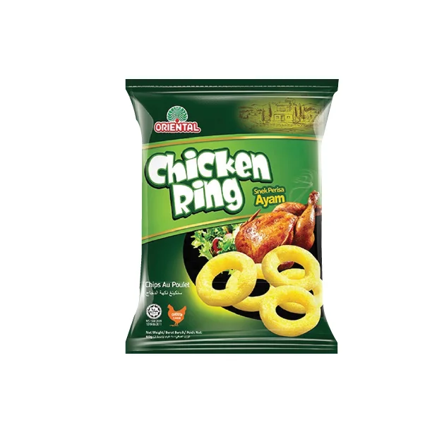 Wholesale Hot Selling Good Price Crisp Chip Snack Light Crispy Corn Rings Loaded with a Rich Chicken Taste Ideal for Lunch Box