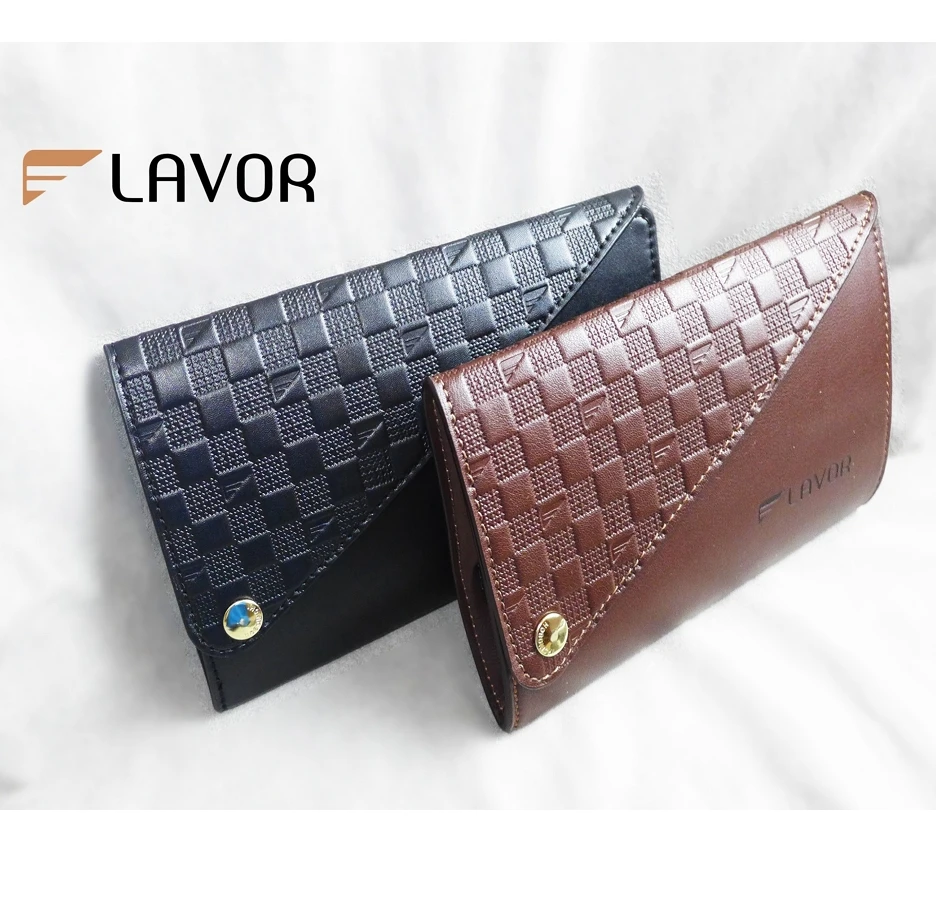 Wholesale High-end Custom Lavor leather wallet and has many useful uses in car VD 01 Brown Color with Best Price