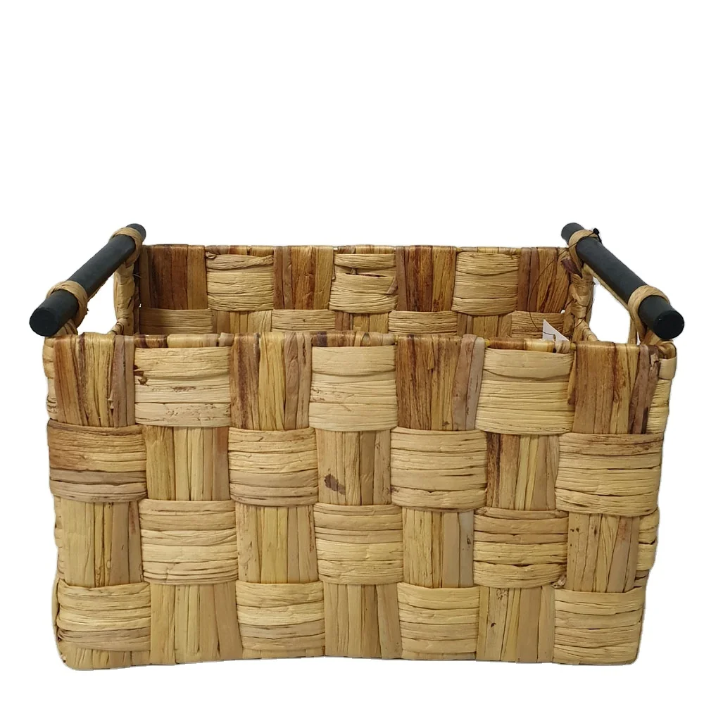 Плетеные корзины для подарков складная корзина белья с водяным Гиацинтом плетеная хранения из Вьетнама домашняя детей