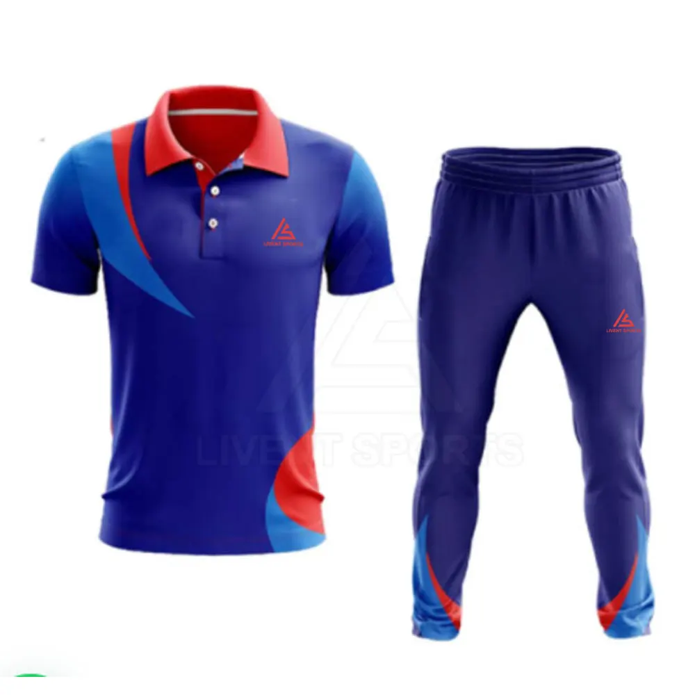 Дизайн под заказ логотип бренда Джерси Онлайн форма для крикета рубашка и брюки