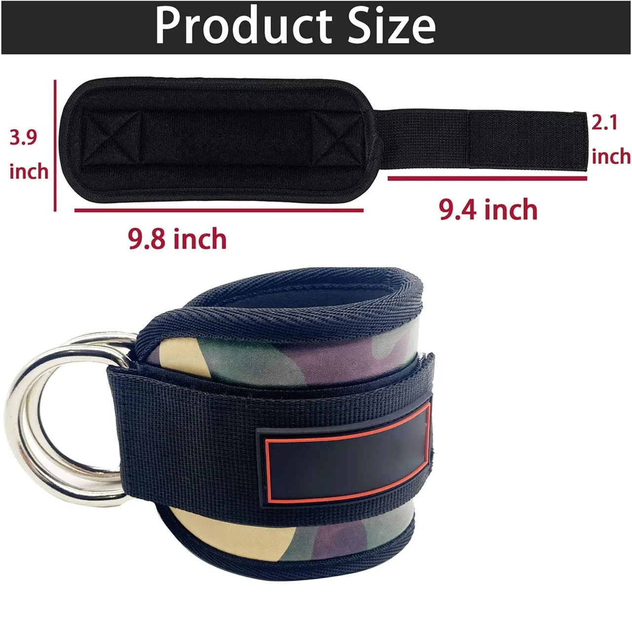 2024 Neoprene ankle support for ankle protection strap Custom Rubber Logo Ankle Buckle Straps