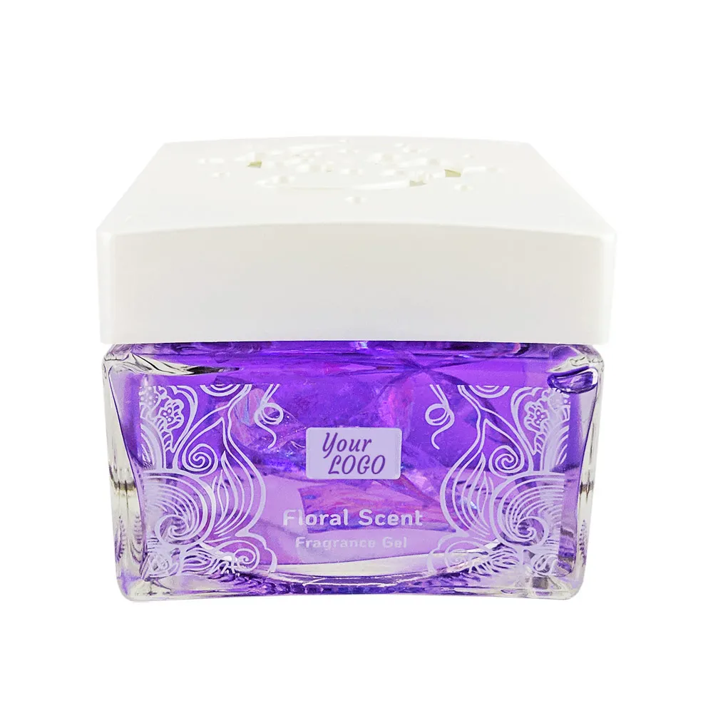 Wholesale Luxury Car Air Freshener Glass Bottle Long Lasting Scents Car Fragrance Gel Custom Made Car Perfume