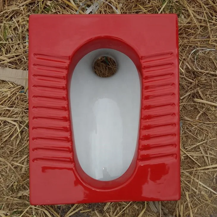 
Designer Art Wooden White Double Color Orissa Squatting Pan WC Toilet Commode Special for Africa and Middle East Countries 