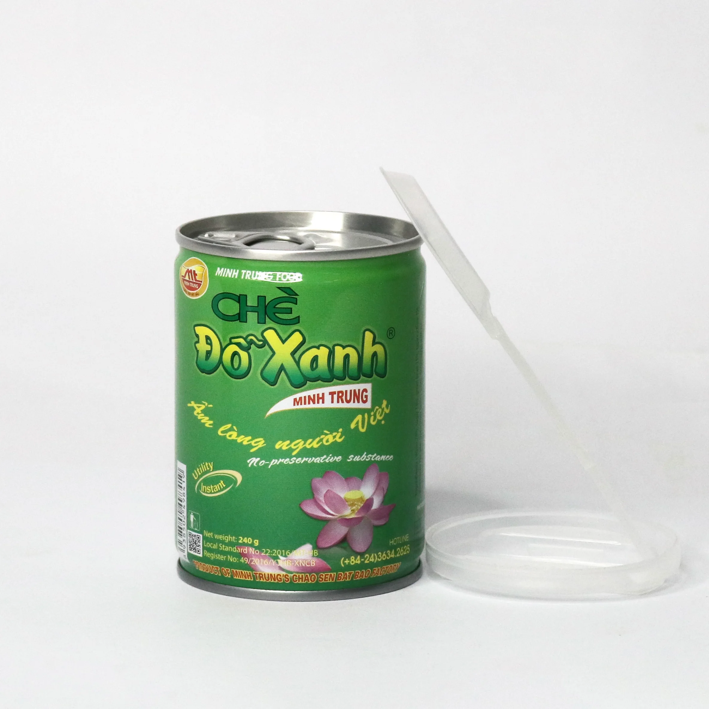 MINH TRUNG Vietnam Canned Food  instant Green bean gruel  - No preservative Green Bean Soup for sweet desserts