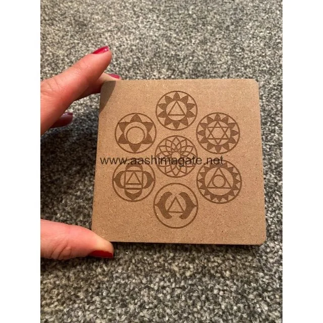 Chakra Healing Set | 7 Engraved Chakra Crystals | Gift Box