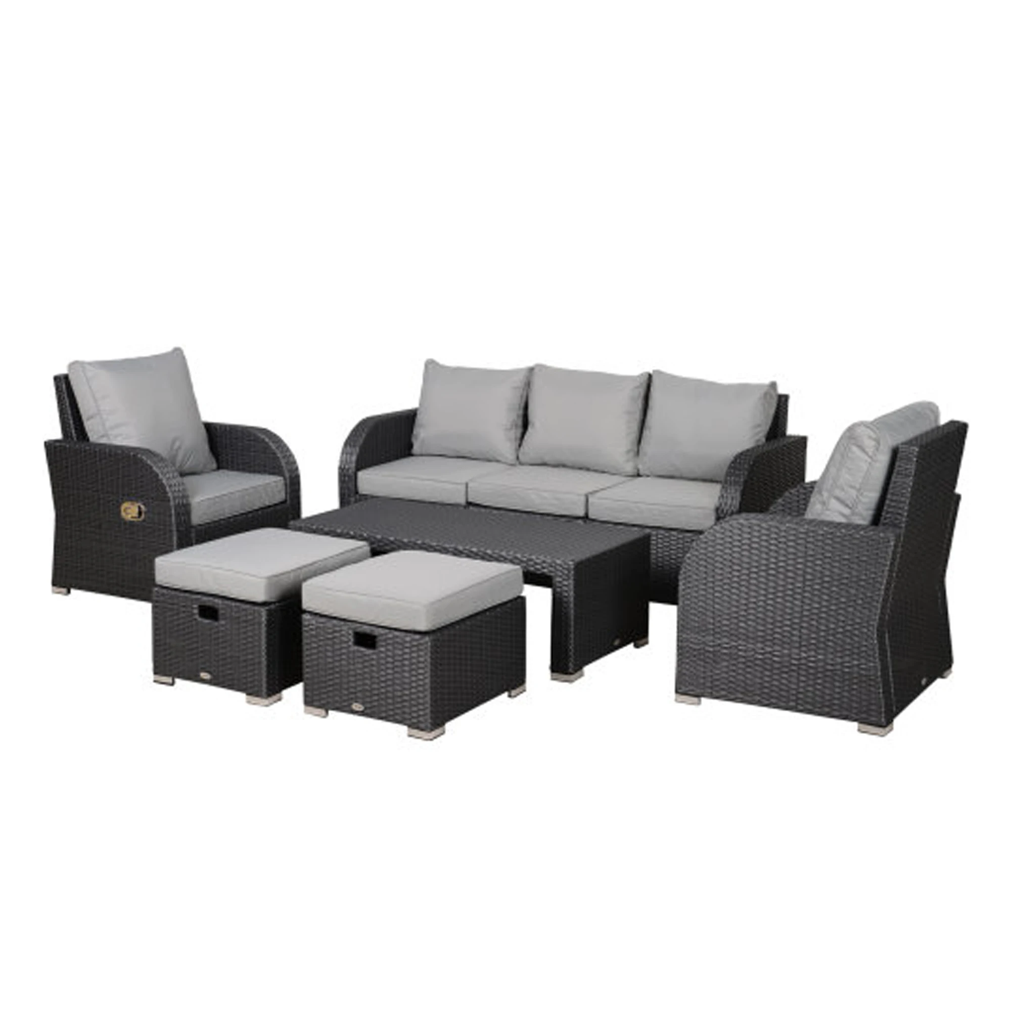 outdoor aluminium wicker sofa sets modern high quality rattan sofa set with cushions outdoor garden furniture