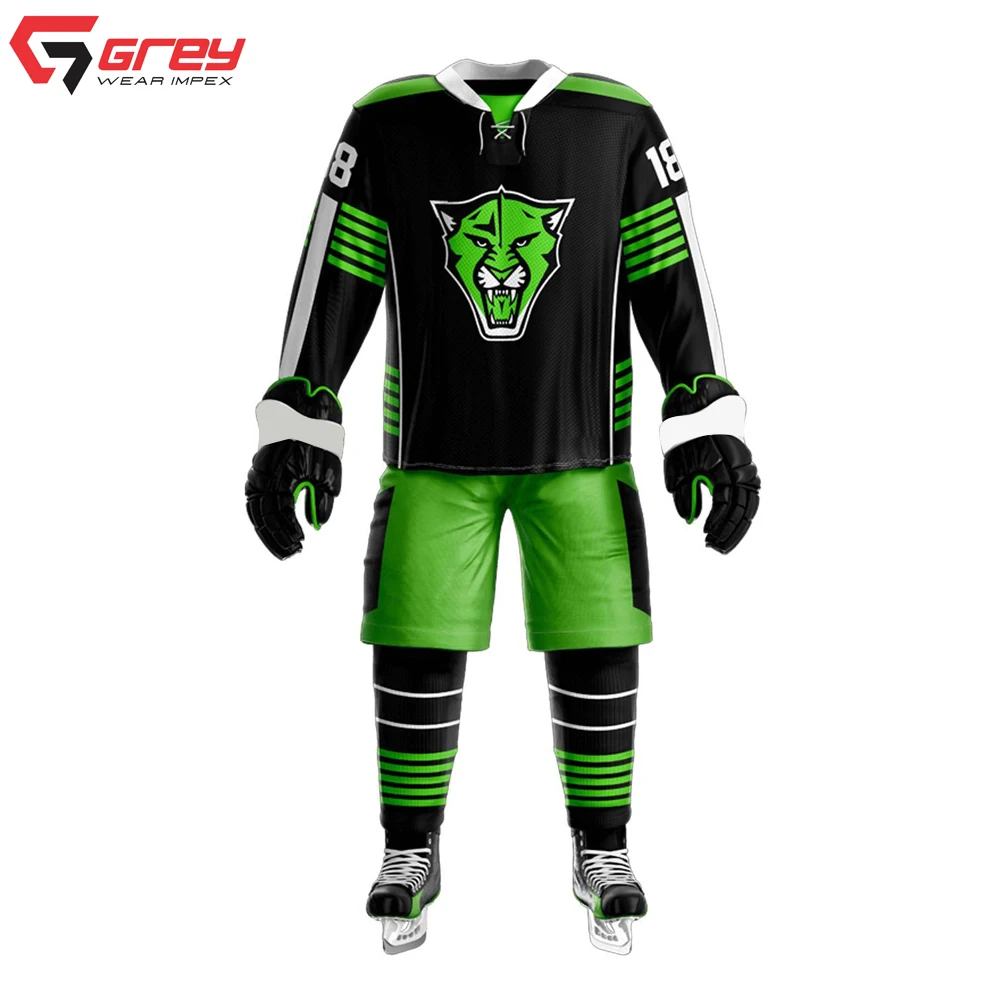 Уличная одежда спортивная командная тренировка Мужская комплекты униформы для хоккея с шайбой лучшее качество униформа