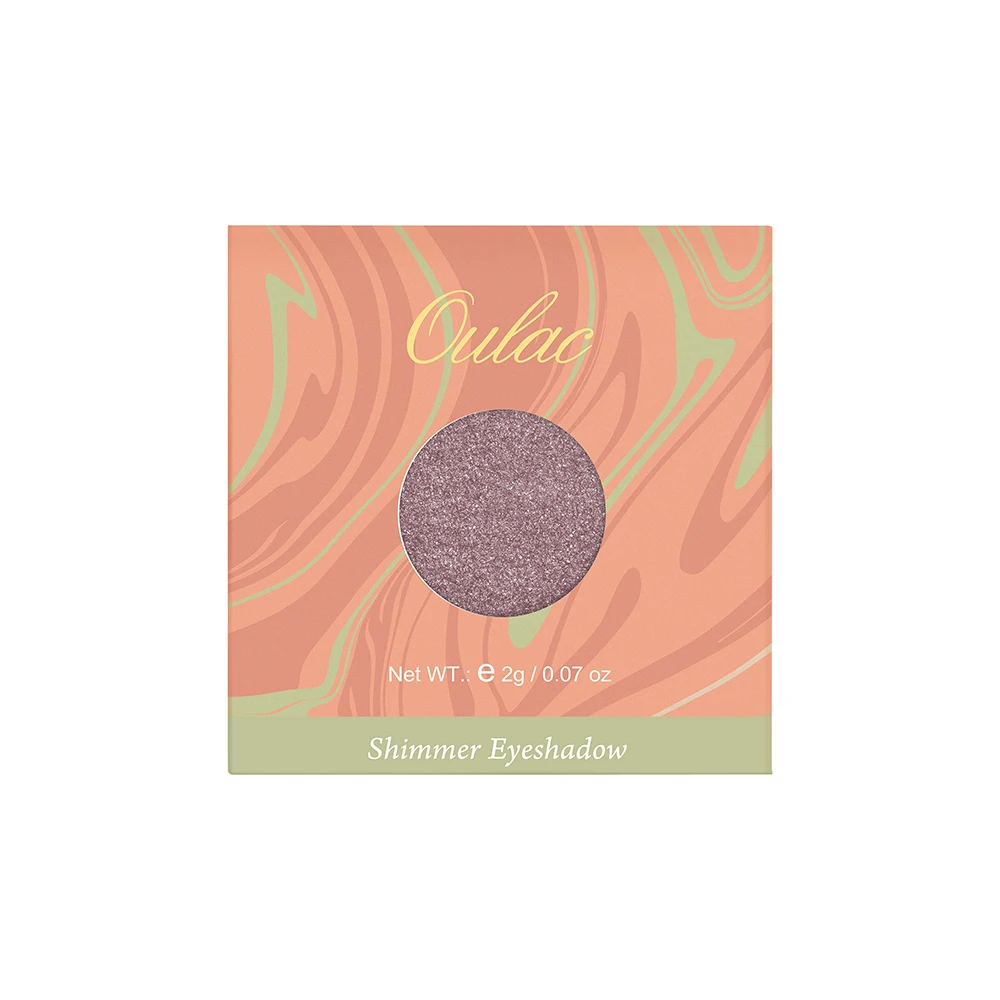 portable  single shimmer metallic eyeshadow palette smooth touch high pigmented