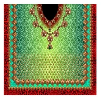 Custom Made Abaya Kaftan Dress / Digital Printed Cotton Muslim Kaftan At Competitive Price