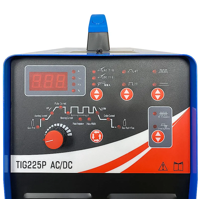 TIG225P TIG/TIG pulse/ Arc TIG сварочный аппарат 225Amp 110 & 220V двойное напряжение с педалью