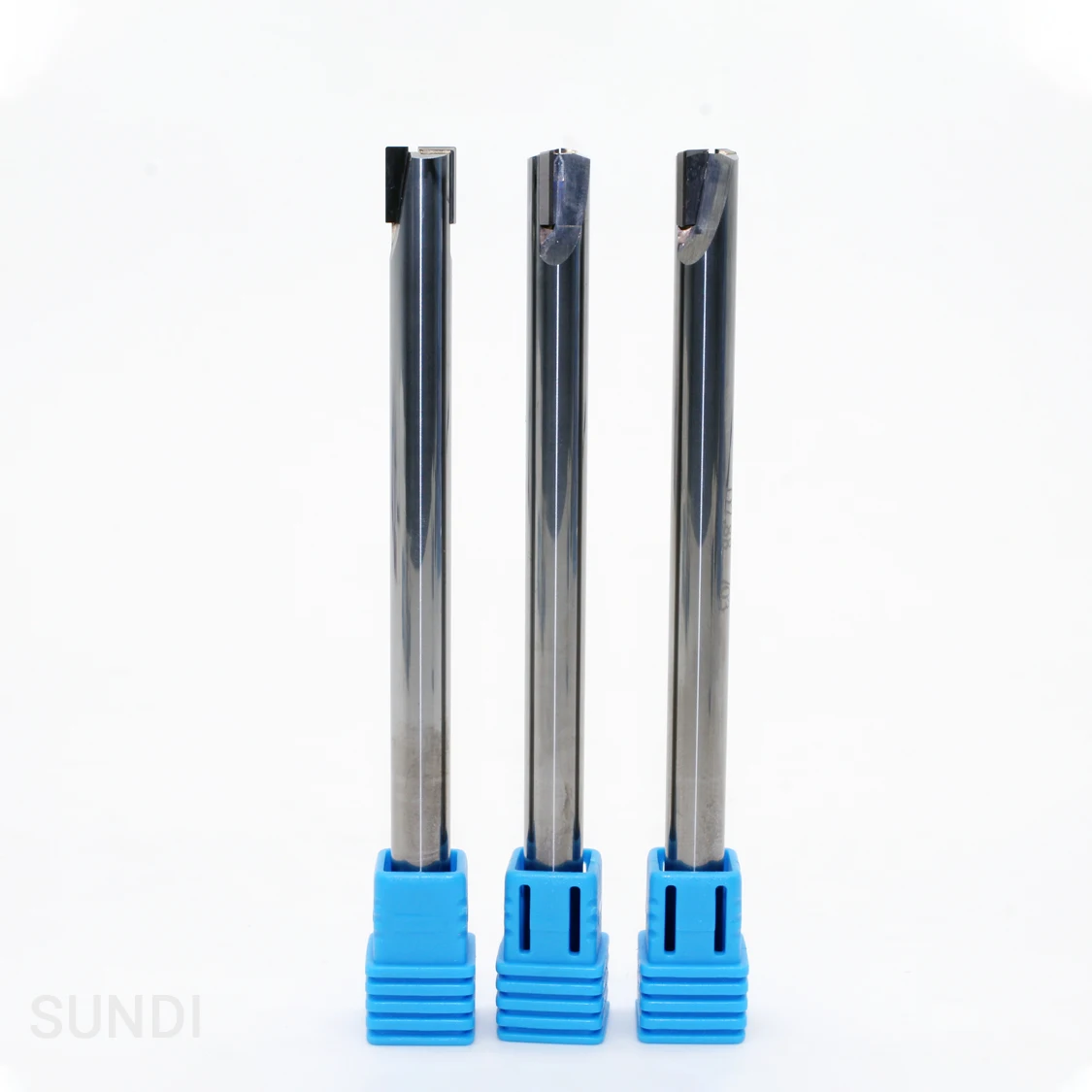 High quality two straight flutes carbide CNC cutter ceramic pcd end mill set