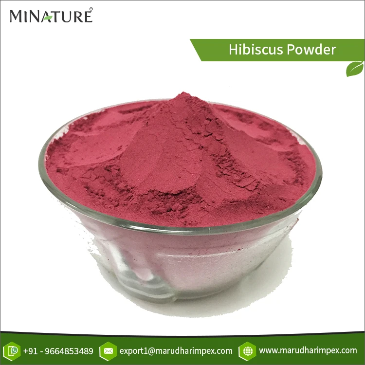 Direct Factory Sale on Best Grade Pure 100% Natural & Organic Hibiscus (Sabdariffa) Herbal Powder from Indian Seller